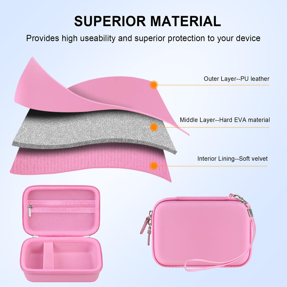 Lightweight design and wrist strap make the Elonbo case easy to carry.