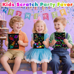 Elover compact scratch art books perfect for travel and quiet play.