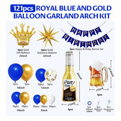 Eltnegsa gold confetti balloons add sparkling accents to tables.