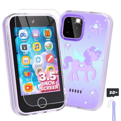 Eltrynic kids smart phone unicorn front view for learning and play