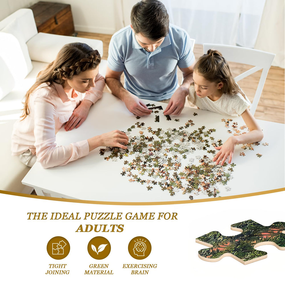 ELX completed puzzle wall decor; room transformation with durable, glare-free surface