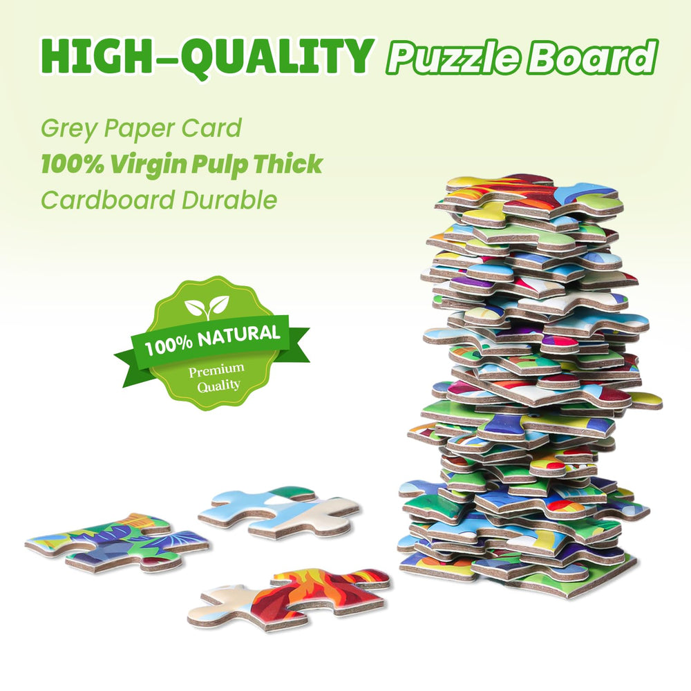 ELX floor puzzle in-use with kids assembling on the floor