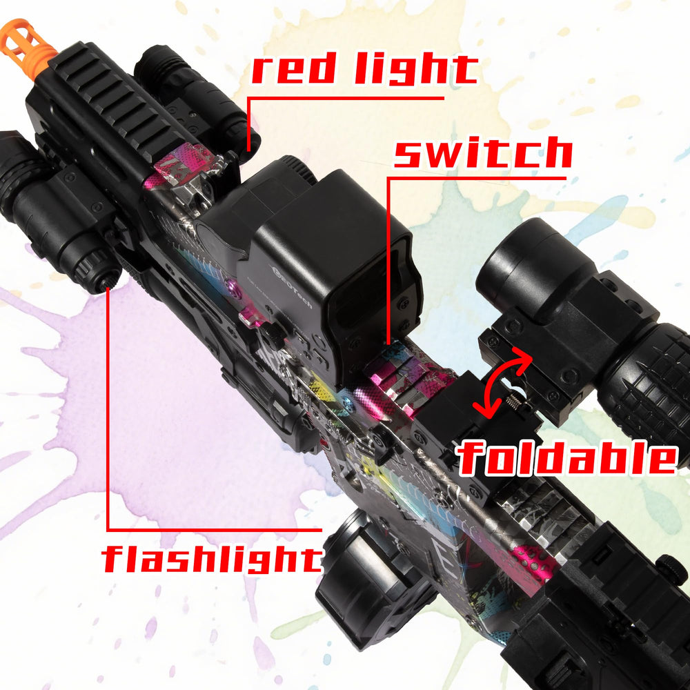 EMERBU Gel Splat Blaster manual semi-auto mode works without power.