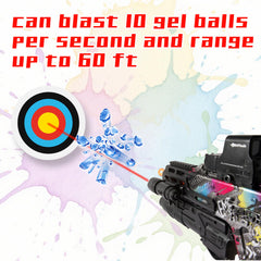 EMERBU Gel Splat Blaster VECTOR drum mag holds up to 400 rounds.