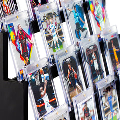 Emfogo display stand with deep slots protecting cards from movement