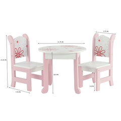 Emily Rose 18-inch doll dining room play scene inspires family meals.