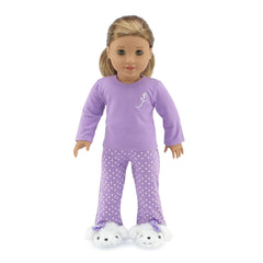 Emily Rose 18in doll polka-dot top for cozy play