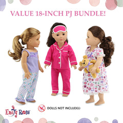 Emily Rose cuddly teddy bear accessory for 18-inch dolls' bedtime.