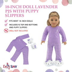 Emily Rose plush puppy slippers add adorable bedtime flair