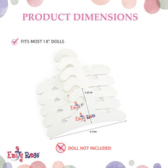 Emily Rose five notched hangers keeping outfits neatly arranged