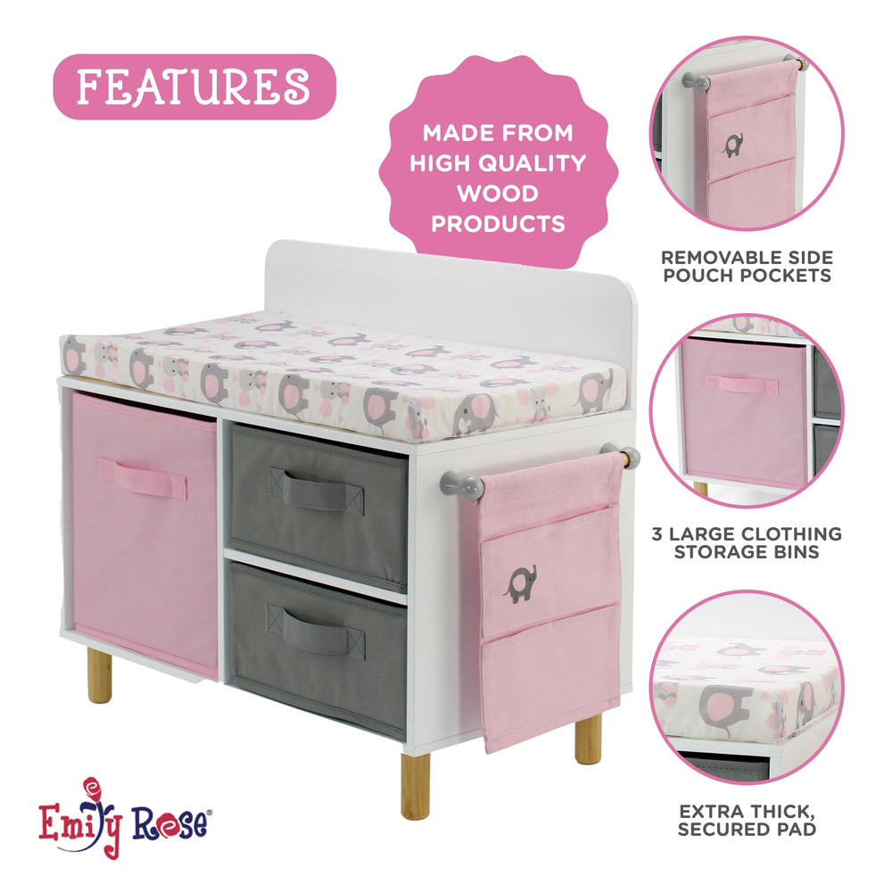 Emily Rose accessories pouch offers quick access to doll care items