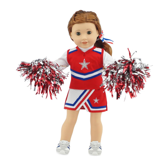 Emily Rose cheeruniform top red white blue for durable playwear