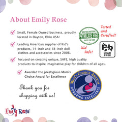 Emily Rose 18 inch costume ideal for Halloween or dress-up days.