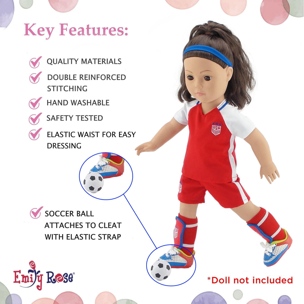 Emily Rose stretch headband keeps hair tidy for active pretend sports.