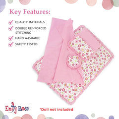 Emily Rose durability features double-stitched seams for long-lasting play.