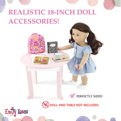 Emily Rose English book fosters storytelling and reading pretend-time with dolls.