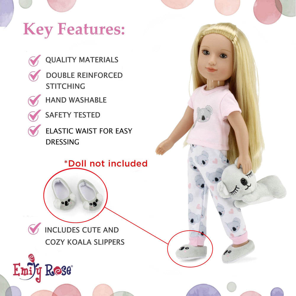 Emily Rose koala stuffed toy companion with doll for cuddle play