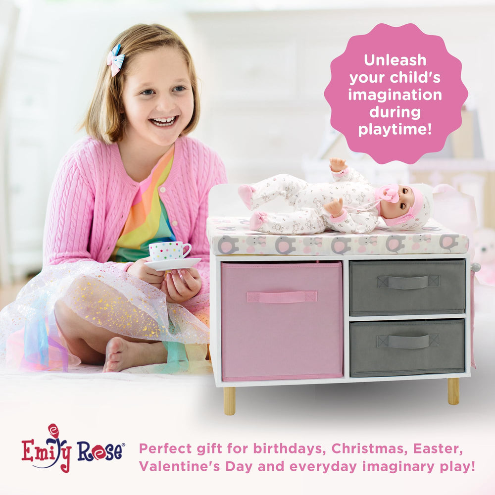 Emily Rose elephant collection coordinates with cradle and crib for cohesive setup