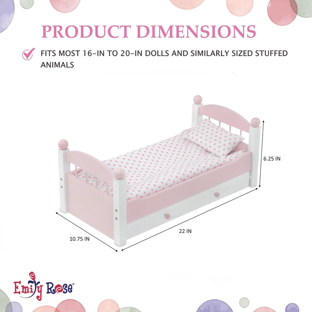 Emily Rose stackable bed system enables bunk configurations for flexible playrooms.