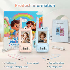 eMjollRay gift-ready video walkie talkie for kids