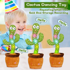 Emoin Cactus Toy playback buttons let kids choose songs and keep the rhythm.