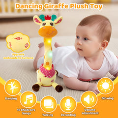 Emoin dancing giraffe toy singing mode with 10 nursery songs.