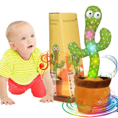 Emoin Talking Cactus Toy dances and repeats your words for interactive play and learning.