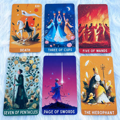 EMPATHSOUL Pastel Dreams Tarot Deck sample card showing soft symbolism for reflection
