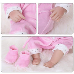 16-inch ENADOLL Pink Mouse Doll with lifelike proportions for play.