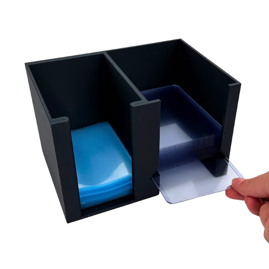 EnderToys CardCare Lite black front view for organized desk storage.