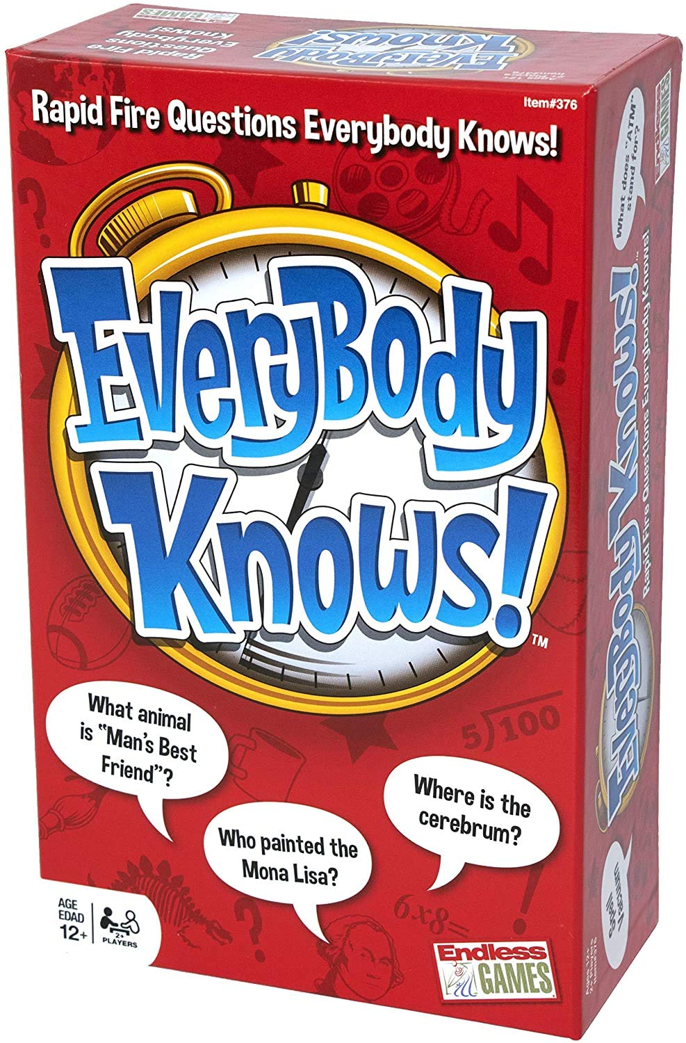 Endless Games Everybody Knows! 2018 age rating label indicating 12+ audience friendly play.