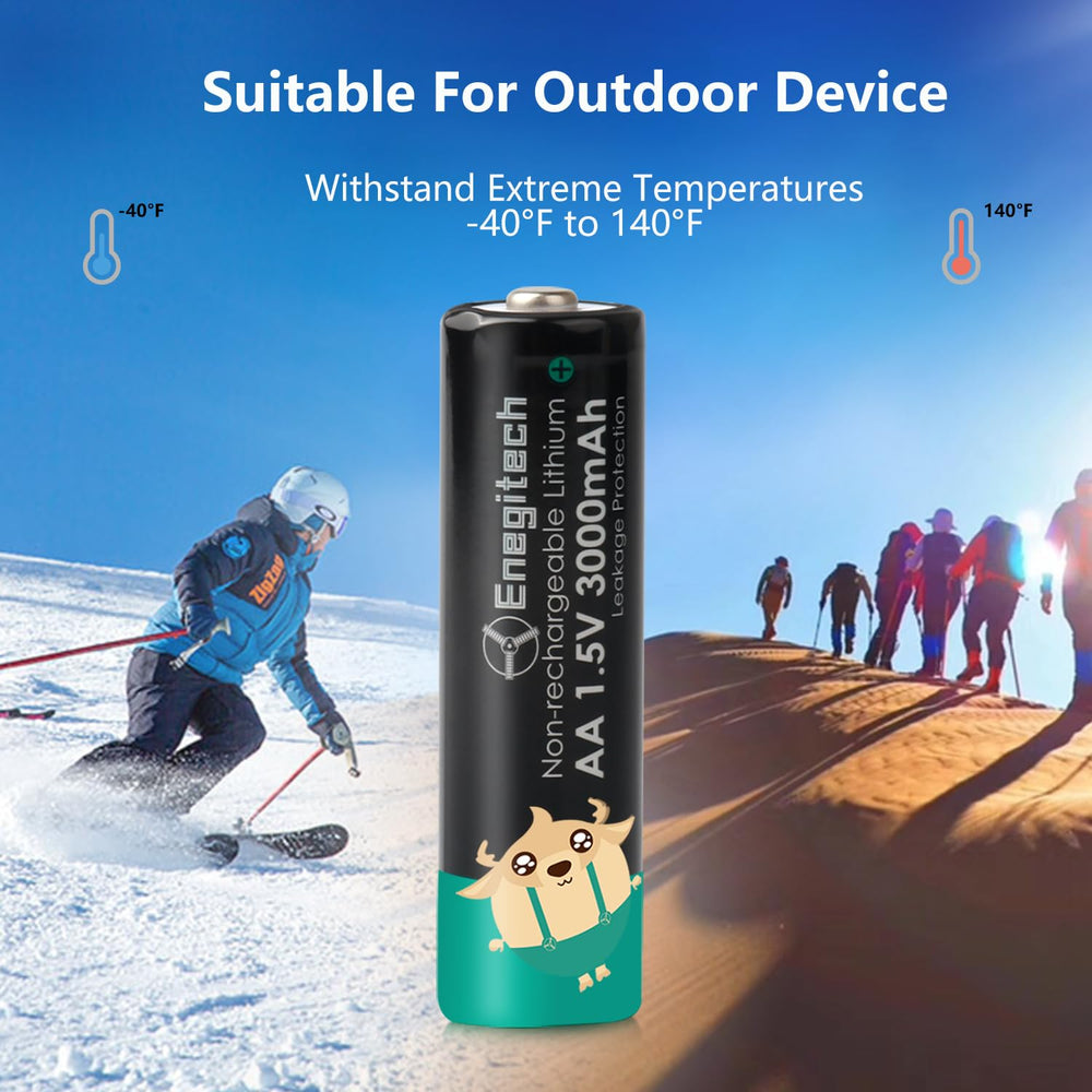 Enegitech AA leak-proof construction; protects devices during use