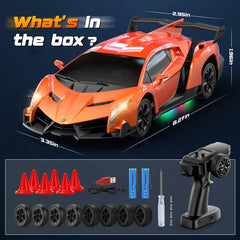 ENEPHE close-up of 1:24 scale detail on Lamborghini RC car