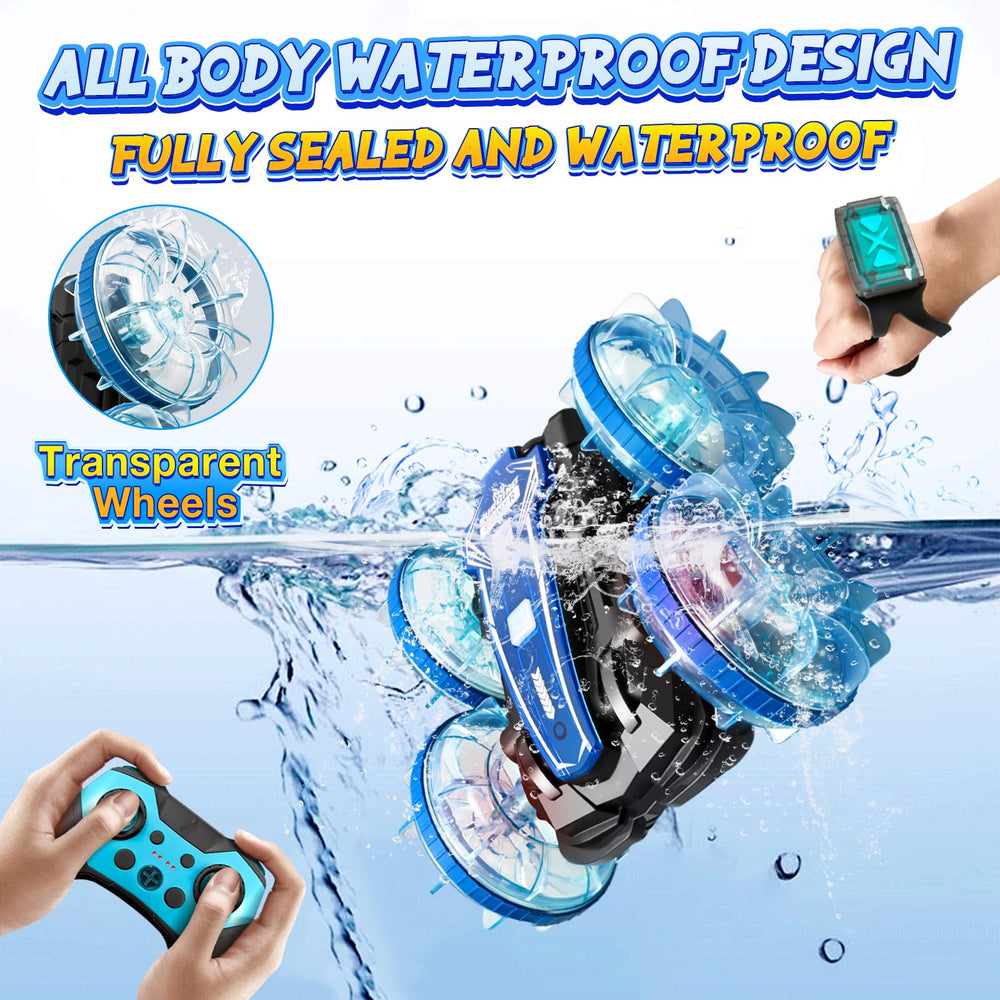 Enerhamp remote offers wristwatch control for intuitive tricks.