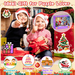 Engfa puzzle set supports ages 4-8 in screen-free learning and fun
