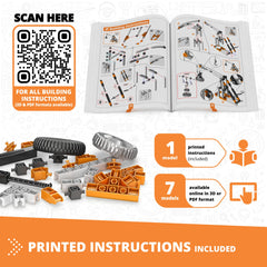 Engino gear train model reveals speed and torque relationships