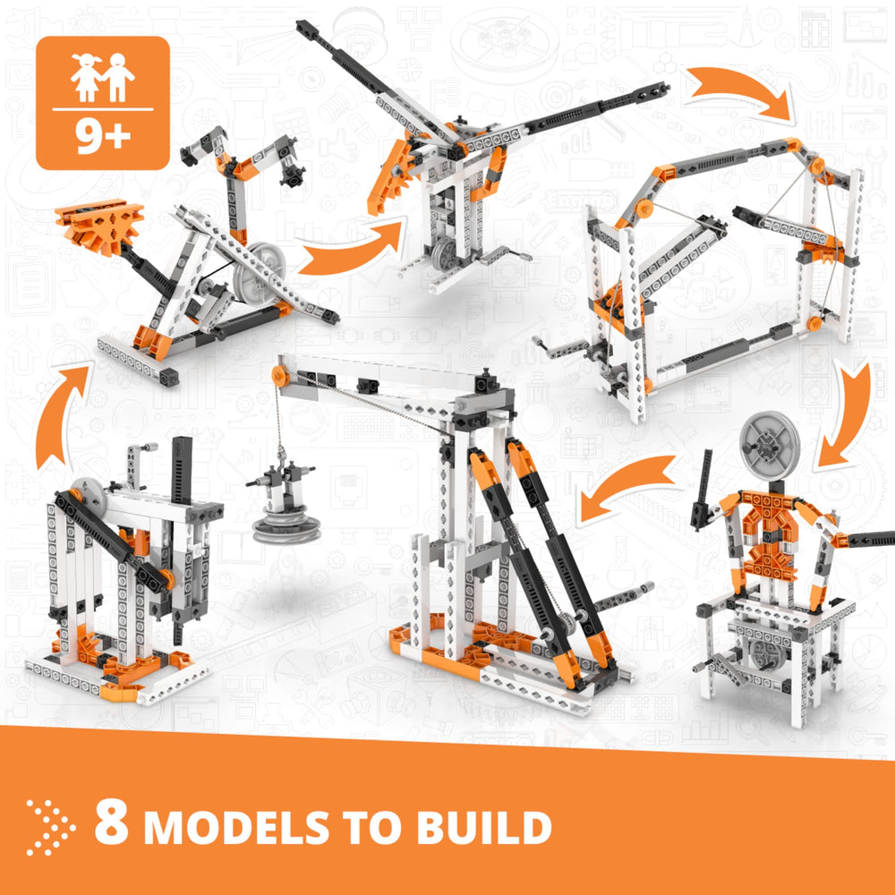 Engino oil pump model shows power transmission in a compact build