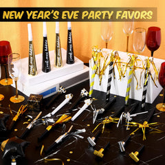 Engrowtic black-gold grid horns as stylish party accents