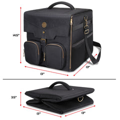 ENHANCE Board Game Shoulder Bag collapsible design lets you flatten it for easy storage.