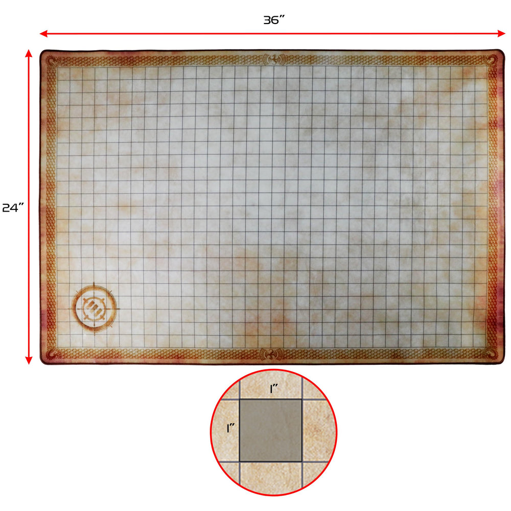 ENHANCE 24x36 grid mat ready for epic RPG sessions