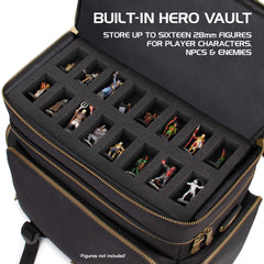 ENHANCE Tabletop DnD Bag battlemat loop securing rolled maps for quick access.