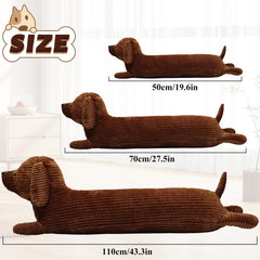 Enhopty giant dachshund plush soft fabric detail enhances cuddling and comfort