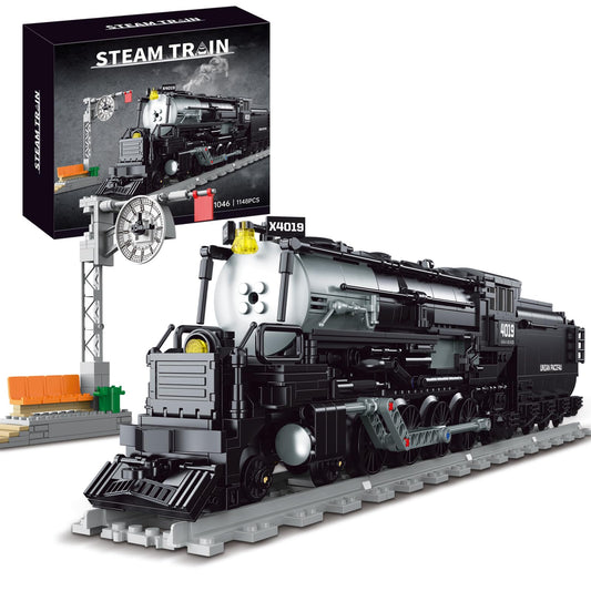 ENJBRICK City Train assembly box promoting creativity during family building sessions.