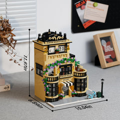 ENJBRICK Flowers City Coffee Shop detachable floors enable easy interior access