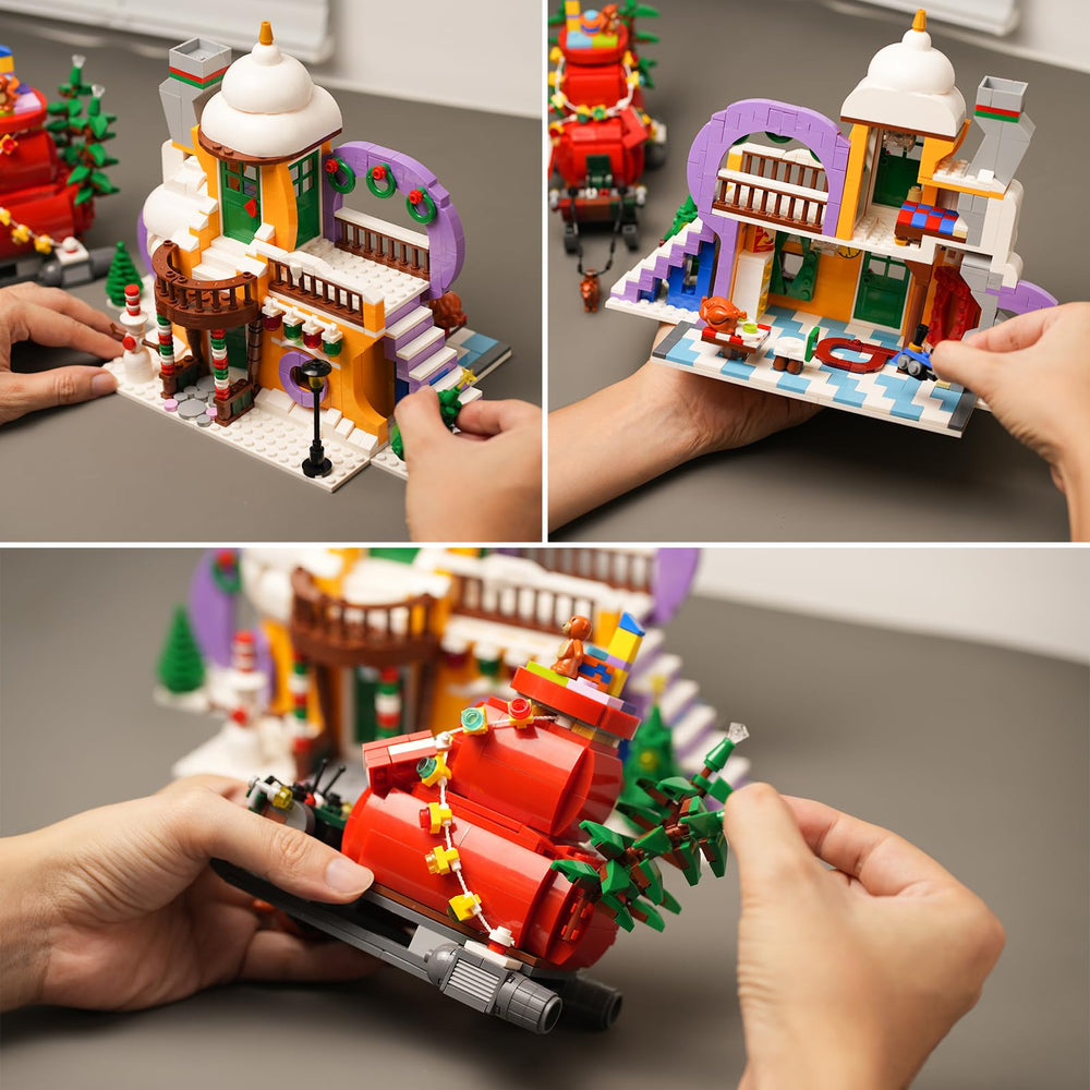 ENJBRICK lights bring a magical glow to the holiday scene