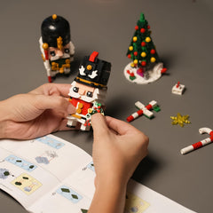 ENJBRICK assembled nutcracker display ready for decor and conversation