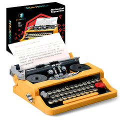 ENJBRICK Typewriter Building Set assembled model for retro display and tactile play.