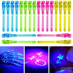 ENJOCASES invisible ink pen with cap light reveals secret messages.