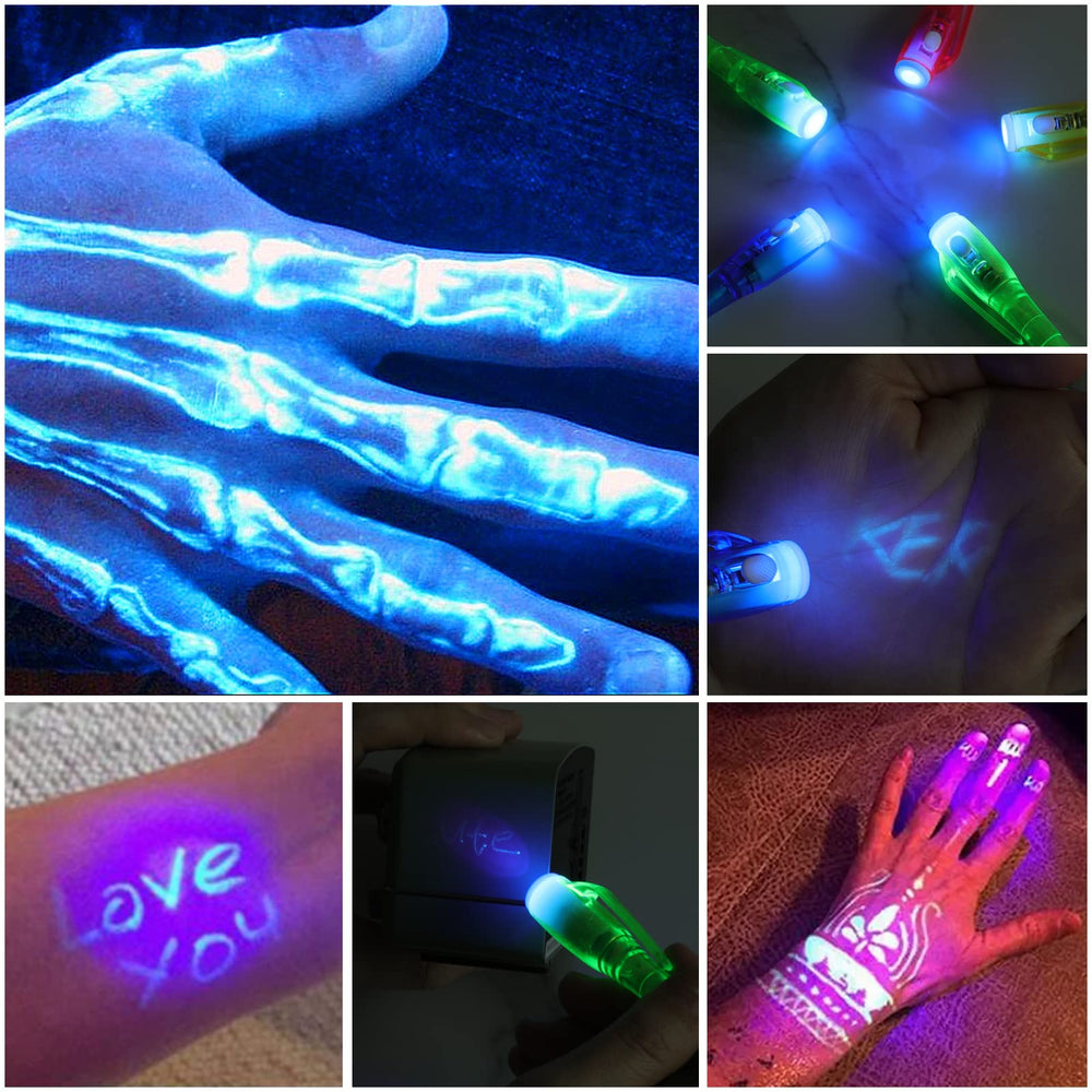 UV light reveals messages with ENJOCASES pens for discovery.