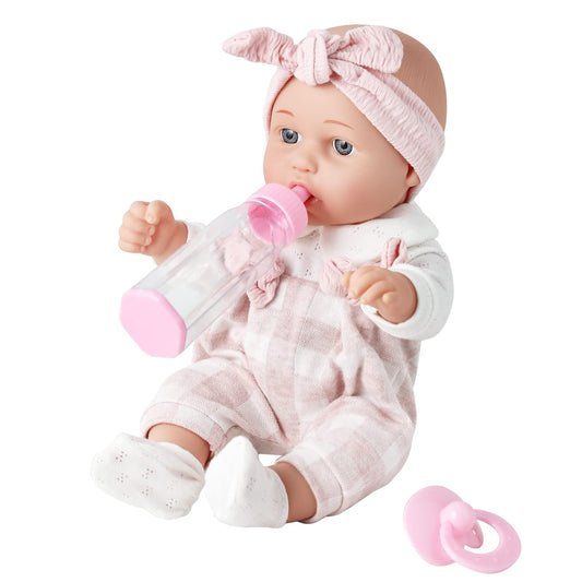 Enjoyin 12-inch baby doll in gift box for imaginative play.